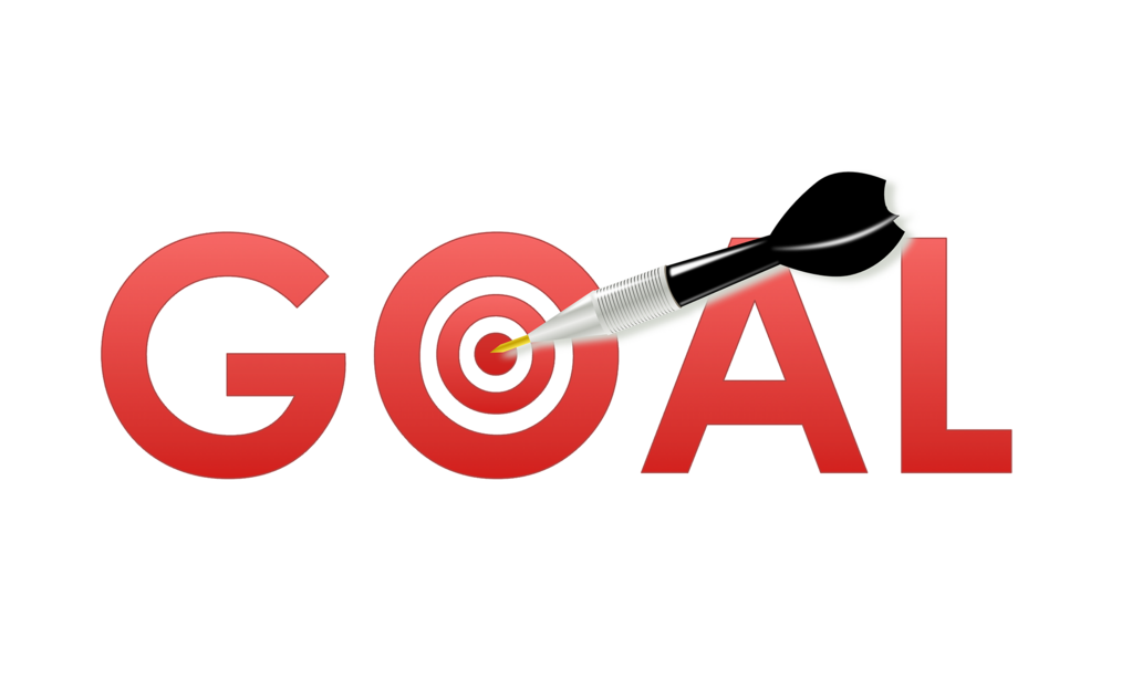 goal with target bulls eye