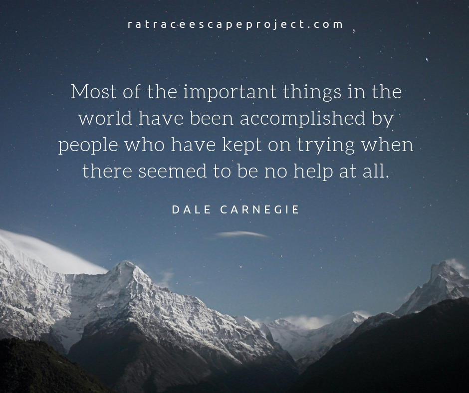 Dale Carnegie Quote - Most of the Important things