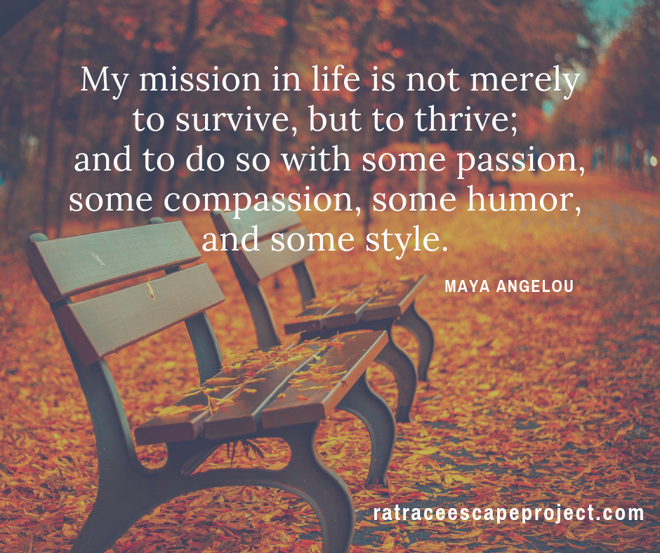 Maya Angelou Quote - My mission in life is not merely to survive