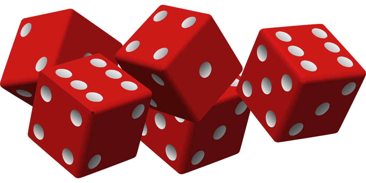 5 red dice