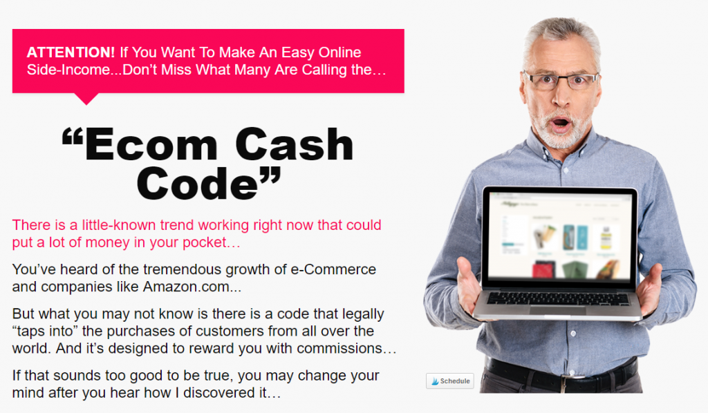 Ecom Cash Code Sales Page